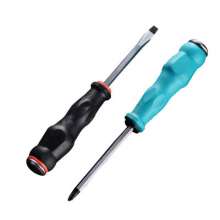 Cross with a magnetic screwdriver. Screwdriver. Hardware tools. Can be punched through the screwdriver. Screwdriver 412