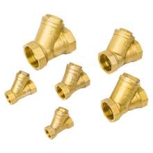 Thickened all-copper Y-type filter. Household pipe water pipe valve. Water meter pre-filter. 4 points, 6 points, 1 inch, 1.5 inches, 2 inches, copper y-type filter