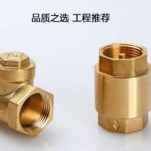 Vertical copper check valve spring type. valve. Check valve. Thickened tap water pipe check reverse one-way valve 4 points 20