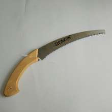 Factory wholesale wooden handle curved waist saw Japanese handmade woodworking saw garden fruit tree pruning saw logging saw