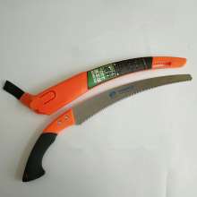 Factory wholesale garden tool plastic handle curved saw waist saw double color handle fruit tree pruning saw woodworking saw logging saw