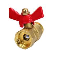 Water heater valve switch. Butterfly valve 4 points DN15 public version thick copper inner and outer butterfly valve. Ball valve. valve. 4 points valve