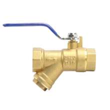 Thick brass filter ball valve switch integrated Y-type filter valve 4 points 6 points 1 inch. valve. Ball valve