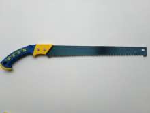 Factory wholesale 400 long plum plastic double color handle curved saw garden tools fruit tree saw logging hand saw
