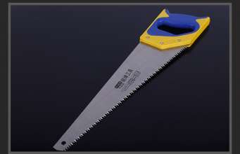 Factory wholesale 450* long. Two-color plastic handle hand saw. Garden fruit tree saw. Woodworking saw, sharp.