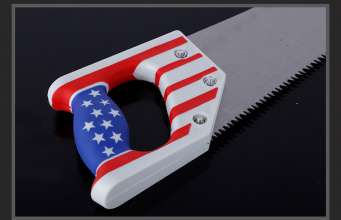Factory direct Shunkang tool Flag handle rubber 450mm hand saw Multi-function hand saw Fruit wood saw
