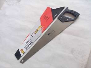 500MM long black plastic handle hand board saw woodworking saw garden tools sharp and wear-free