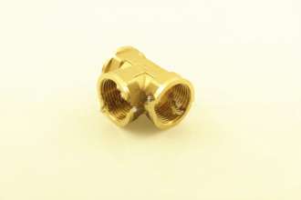 Thickened 1 inch copper inner teeth tee 170g, fitting joints, plumbing adapters, hardware fittings, plumbing fittings, copper fittings
