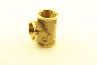 Thickened 1 inch copper inner teeth tee 170g, fitting joints, plumbing adapters, hardware fittings, plumbing fittings, copper fittings