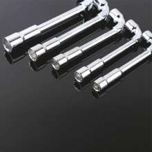 Mirror L-shaped perforated steel wrench Milling manual pipe Elbow wrench L-shaped socket wrench