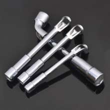 Mirror L-shaped perforated steel wrench Milling manual pipe Elbow wrench L-shaped socket wrench