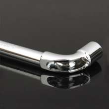 Mirror L-shaped perforated steel wrench Milling manual pipe Elbow wrench L-shaped socket wrench