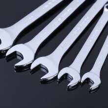 Factory wholesale multi-standard opening plum flower mirror combination wrench chrome vanadium steel fast   Combination wrench Double-headed manual wrench Dual-purpose opening Wrench