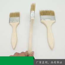 Factory direct pure pig hair brush pig hair brown brush waterproof special oil brush flat brush pure pig hair oil paint brush