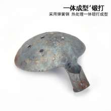 Spring steel mud scoop, hand forged hole shovel, agricultural digging power pole tool, piling iron spoon, mud scoop with hole, agricultural tools