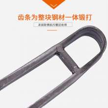 轨道钢二齿锄农用松土二齿钉耙农具种菜工具翻地挖地开荒锄头