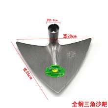 全钢灰耙三角耙雪耙大宽口锄耙子沙耙建筑工地沙灰泥浆耙 多款