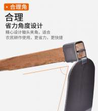 All-steel medium-sized hoe, agricultural weeding claw hoe, excavating large hoe, long-handled hoe, wooden handle high carbon steel hoe, weeding and soiling claws, 1.2 m hoe, claw hoe, taro