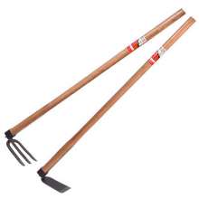 All-steel medium-sized hoe, agricultural weeding claw hoe, excavating large hoe, long-handled hoe, wooden handle high carbon steel hoe, weeding and soiling claws, 1.2 m hoe, claw hoe, taro