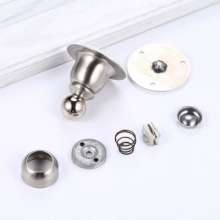 Punch-free stainless steel door suction. The door touched. Bathroom door resistance. Anti-collision door stop strong magnetic door opener wall dual-use small bell door suction