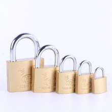 Cedar ring printing padded word padlock Imitation copper anti-theft drawer door lock Multi-standard lock head home padlock