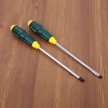 Lu Wei tapping green handle non-slip screwdriver multi-function cross word with magnetic manual screwdriver