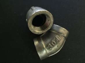 Stainless steel 201 pipe fittings. Elbow 45° elbow. Inner teeth elbow. Water pipe threaded joint. Complete specifications. 4 points - 1 inch elbow