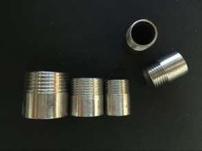 Stainless steel 201 pipe fittings. Direct. Welding single head teeth. pipe connector . Outer wire. Dental welding head 2 points - 2 inches