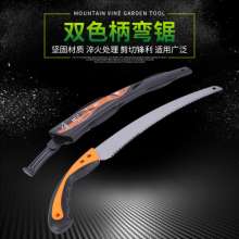 Toucan two-color handle curved saw. Saw. Three-sided saw. Tooth sharp garden handle saw. Two-color handle saw 0015