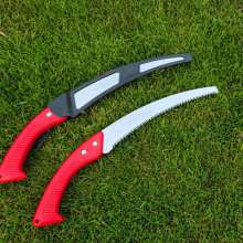 Fine plastic handle curved waist saw. Saw. Three-sided grinding fruit tree pruning saw. Garden curved saw. Woodworking saw 350