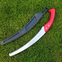 Fine plastic handle curved waist saw. Saw. Three-sided grinding fruit tree pruning saw. Garden curved saw. Woodworking saw 350