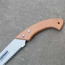 Fine wooden handle bent waist saw. Saw. Three-sided grinding fruit tree pruning saw. Garden saw. Woodworking hand saw 350