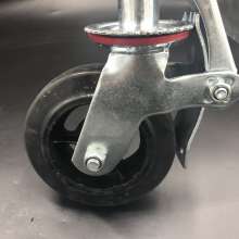 Eagle frame wheel side brake rubber eagle frame caster polyurethane caster scaffold wheel