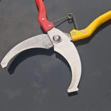 Supply double-color handle fruit tree ring cutting scissors. Scissors. Ring cutter. Ring cutting. Ring stripping. Cut bark scissors