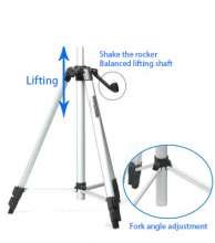 Laser infrared level bracket caster   Tripod bracket thickening lifting telescopic support rod