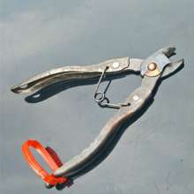The handle of the stalk is cut. Orange orange scissors. Fruit picking. Pick the fruit and cut it. Apple pear scissors. The cocky fruit puts the scissors. Plant shear