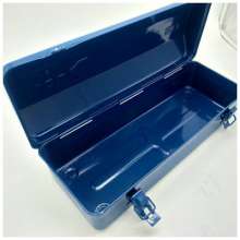 Portable metal toolbox. Toolbox. Hardware single layer thickening toolbox. Tool box . Multi-function home repair kit 928