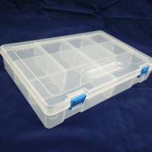 Tool box   . Plastic transparent parts box. Toolbox. Plastic box. 089 Separate component storage box Storage transparent jewelry classification box