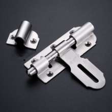 Thickened heavy duty padlock. Locking head. Stainless steel door lock. Door latch bolt. Lockable left and right inserts YFL-CK