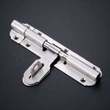 Thickened heavy duty padlock. Locking head. Stainless steel door lock. Door latch bolt. Lockable left and right inserts YFL-CK