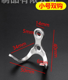 Stainless steel hook. Single garment hook. Coat hook. Double hook. Towel kitchen bathroom tile door hook