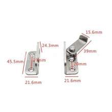 Stainless steel left open right door button. Door ride. Lock .YFL-ZYMK simple sliding door buckle. High quality solid thickening bolt Factory direct