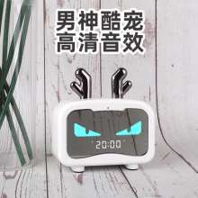 Blue Lang M1 Totoro Wireless Bluetooth Speaker. Speaker. Sound. 2019 new private model creative portable card alarm clock small audio gift
