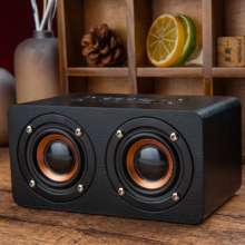 Blue Lang T1 private model wood retro wireless Bluetooth speaker. Sound. Speaker. K song subwoofer multi-function portable mini stereo  