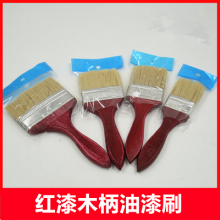 Red lacquered wooden handle Paint brush Red handle silk brush Wooden handle silk brush Marine brush Hair brush Brown brush Paint brush