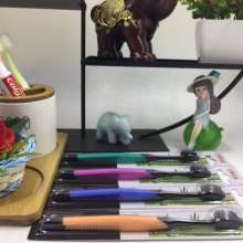 Factory direct genuine three smile company Yaxue 5038 bamboo charcoal compact brush head soft hair toothbrush