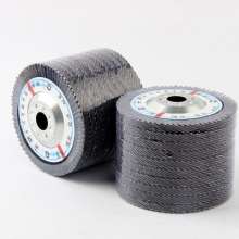 Anyan brand louvered abrasive cloth wheel. Hundreds of blades. Round 72 pages of calcination. 100 iron cover. Abrasives . Polishing wheel