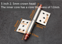 201 stainless steel flag hinge hinge vintage villa door fire door detachable crown flag type hinge