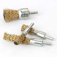 Wire brush. Brush. Rust removal polished wire brush. 6mm handle with handle polished. Grinding head with handle