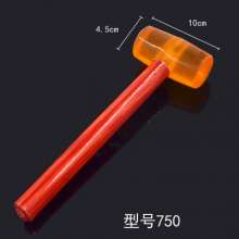 Rubber hammer, anti-vibration rubber hammer, tile installation hammer, wooden handle, transparent rubber hammer, rubber hammer